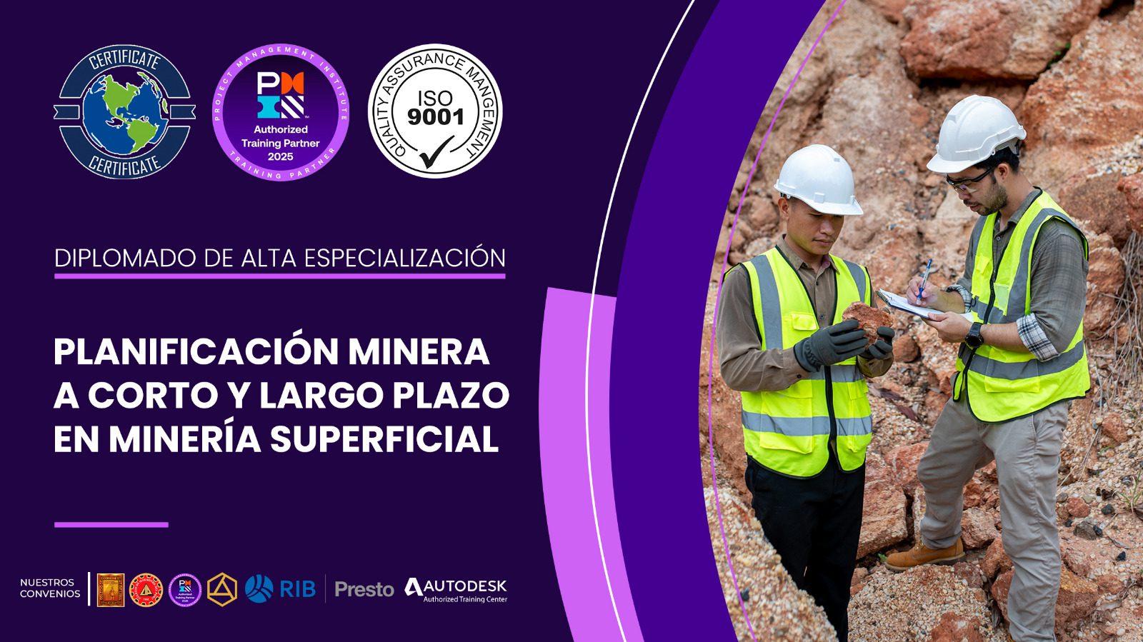 Diplomado de Planificación Minera a Corto y Largo Plazo en Minería Superficial